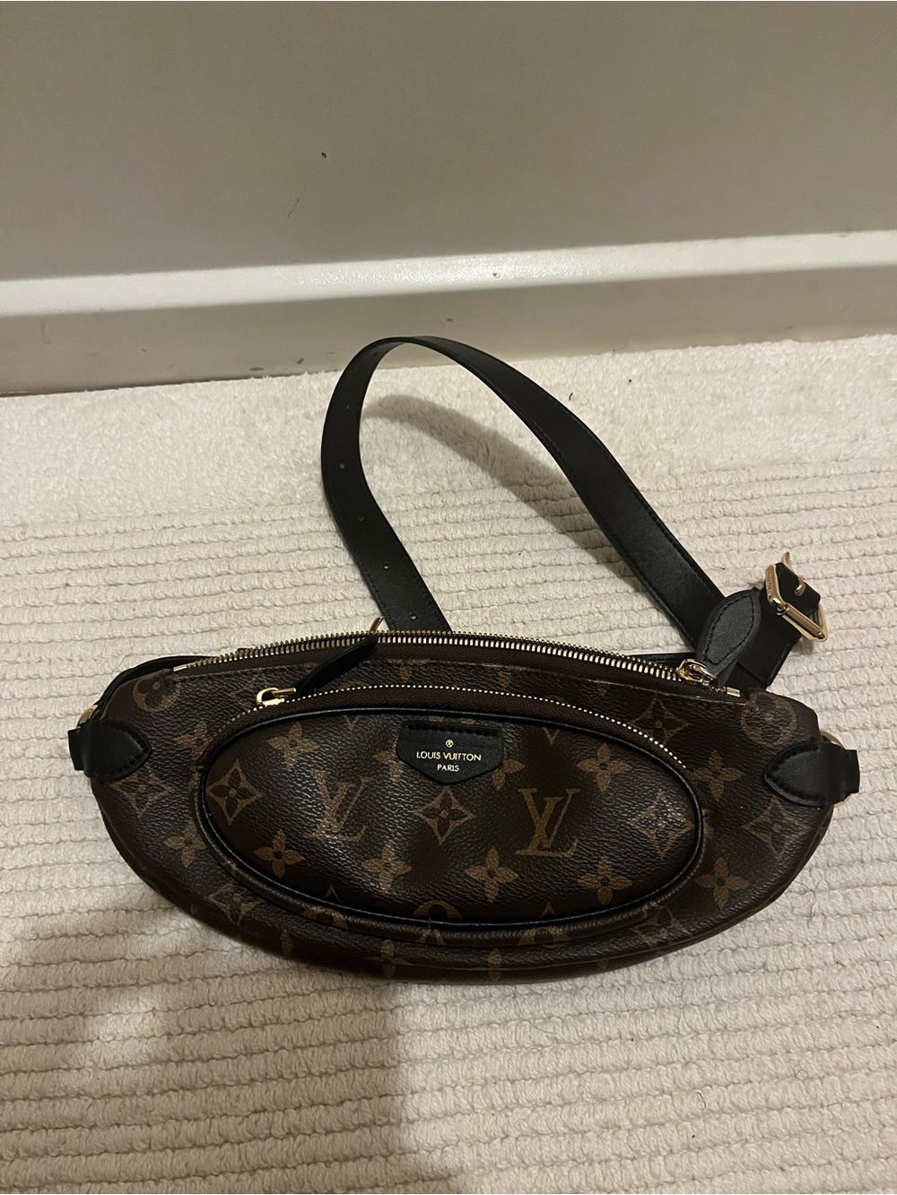 Brown Monogram Canvas Crossbody Belt Bag